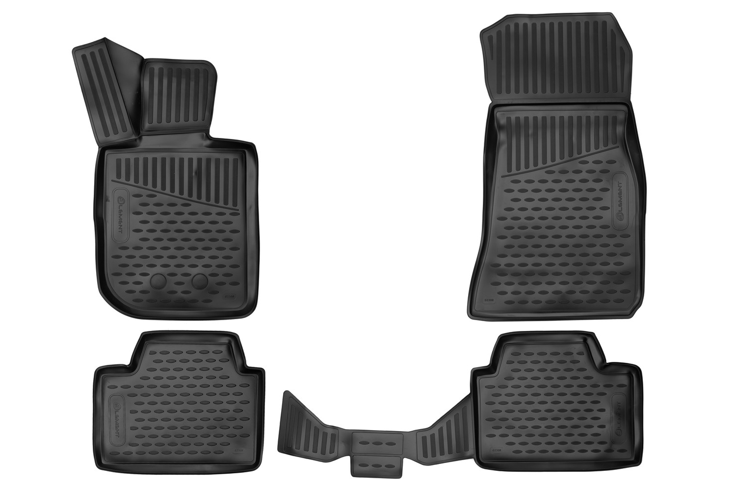 4 stück Auto-Fußmatten, für AAA Automatten Wasserdicht rutschfeste  Staubdicht und Leicht Reinigen Schützen Zubehör,B : : Auto &  Motorrad