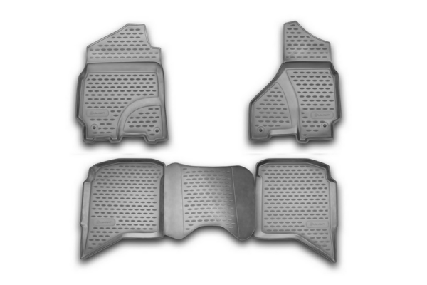 Gummifußmatten DODGE Ram | 1500/2500/3500 | Crew Cab | 2002-2012 | 4 St.